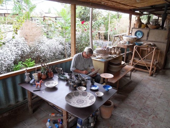 Keramikwerkstatt in Rischtan 07